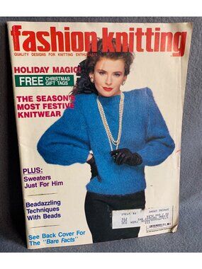 Fashion Knitting Magazine October 1987 Sweaters Vintage Retro Gems For Enthusias